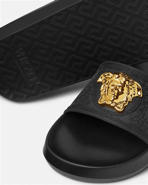 versace slides black|versace palazzo slides.